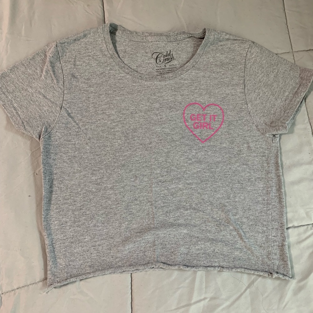 Grey Crop Top